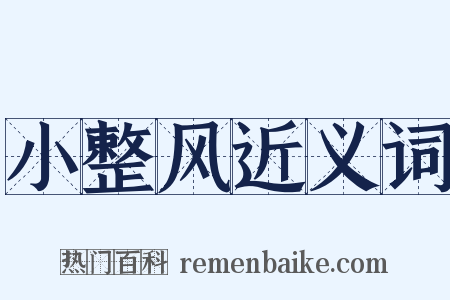 小整风近义词是什么意思的图片